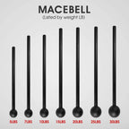 Steel Mace Bell for Strength Training, Support Full Body, Muscles, Shoulder, Grips & Forearms Workouts, Stretching 5, 7, 10, 15, 20, 25, 30 LB for Woman & Man